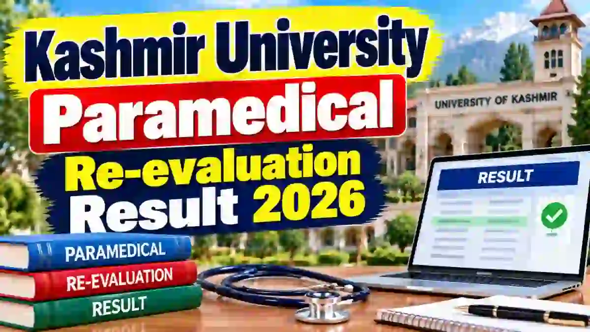 Kashmir University Paramedical Result 2026 Out - Check Re-evaluation Result Online @ kashmiruniversity.net Kashmir University Paramedical Result 2026 Out - Check Re-evaluation Result Online @ kashmiruniversity.net