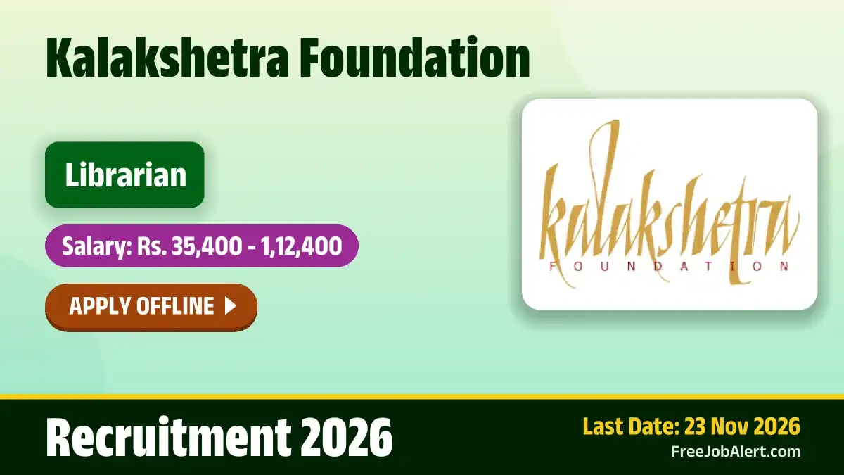 KF Librarian Recruitment 2026 – Apply Offline