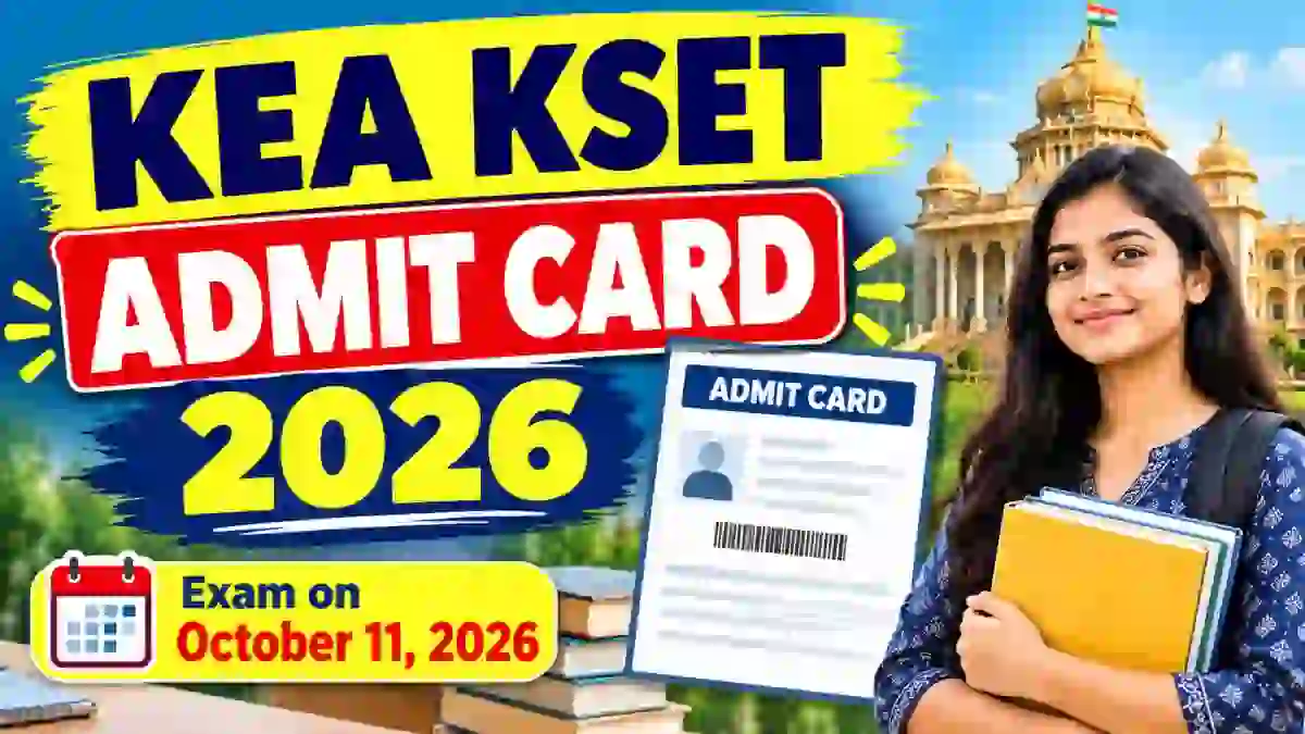 KSET Admit Card 2026 Out - Download Hall Ticket Online @ cetonline.karnataka.gov.in