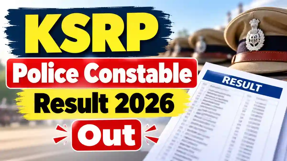 KSRP Police Constable Result 2026 Out - KEA Releases Provisional Result at cetonline.karnataka.gov.in KSRP Police Constable Result 2026 Out - KEA Releases Provisional Result at cetonline.karnataka.gov.in