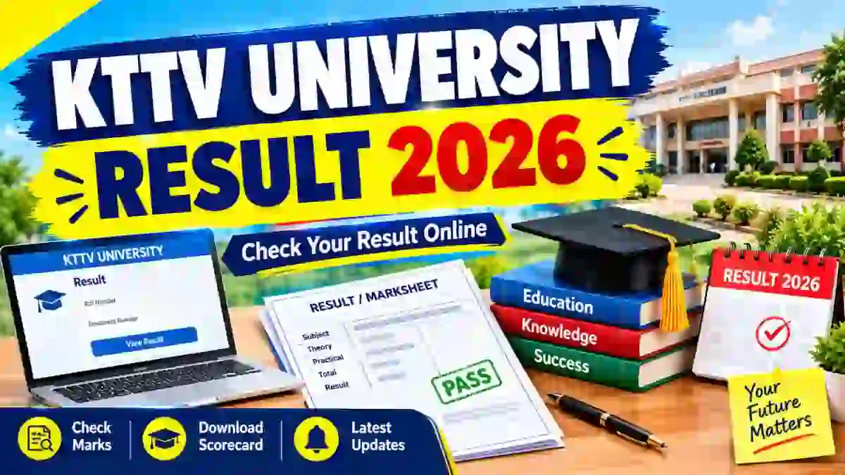 KTTV University Result 2026 Out - Check M.P.Ed & B.A Result Online @ kttv.edu.in
