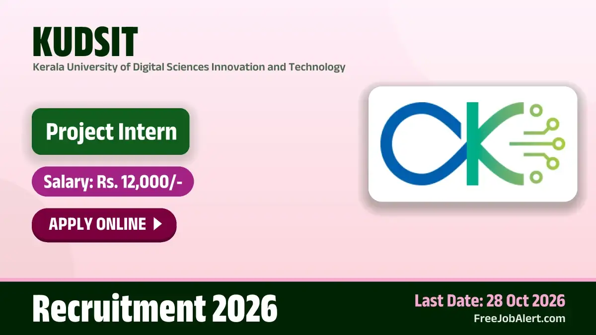 KUDSIT Project Intern Recruitment 2026 – Apply Online