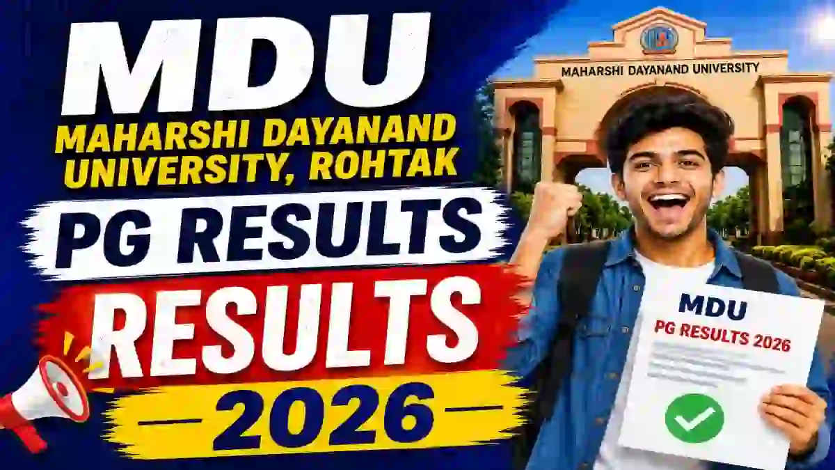 MDU PG Result 2026 Out - Direct Link to Check Result Online @ mdu.ac.in