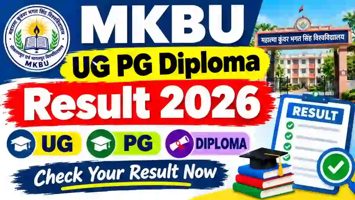MKBU Result 2026 Out - Check UG, PG & Diploma Result Online at mkbhavuni.edu.in