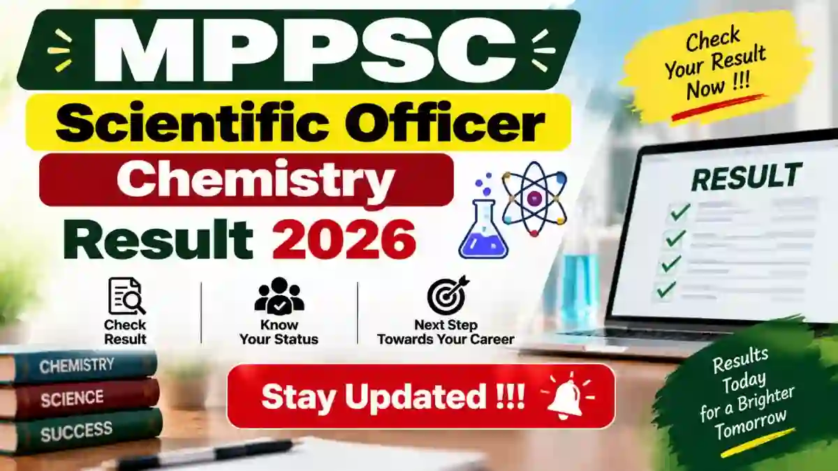 MPPSC Scientific Officer Result 2026 - Check Selection List and Interview Marks at mppsc.mp.gov.in MPPSC Scientific Officer Result 2026 - Check Selection List and Interview Marks at mppsc.mp.gov.in