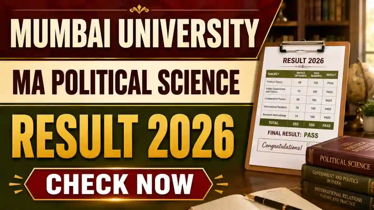 Mumbai University MA Semester 3 Supplementary Result 2026 - Direct Link to Check at mu.ac.in Mumbai University MA Semester 3 Supplementary Result 2026 - Direct Link to Check at mu.ac.in