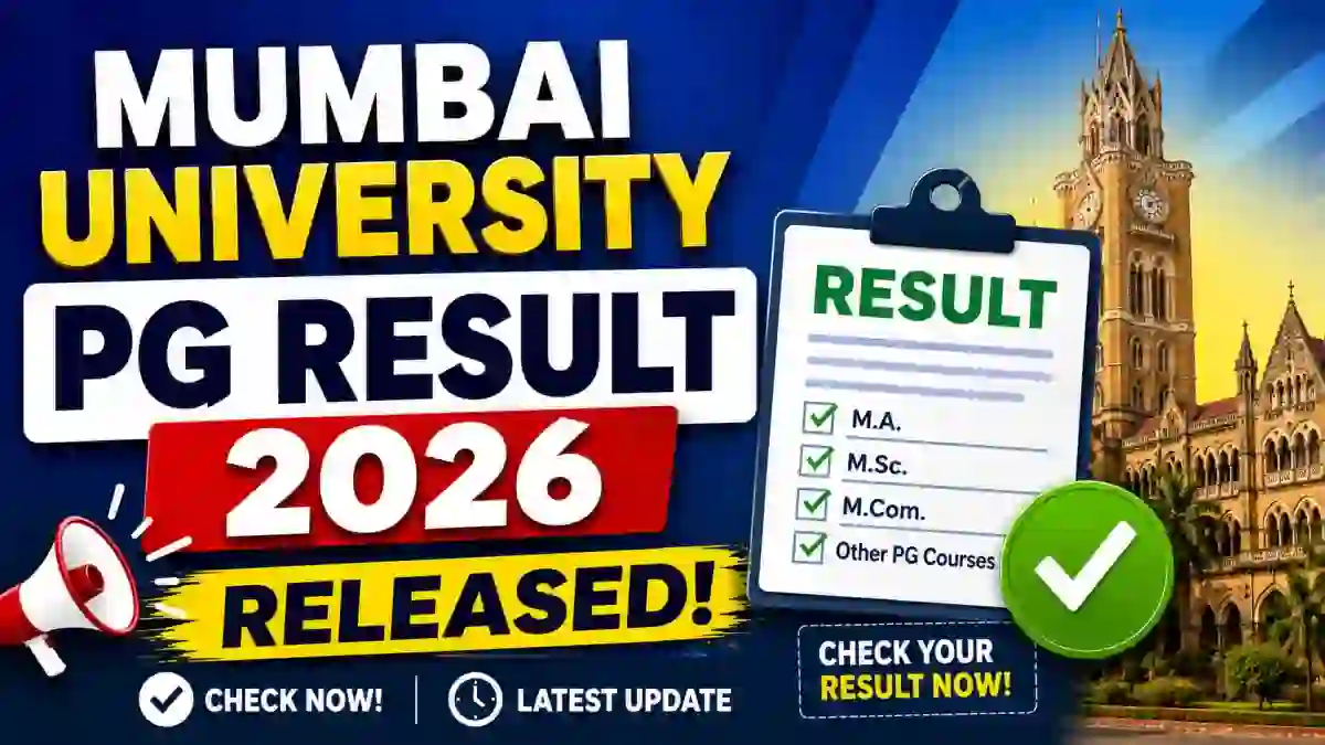 Mumbai University PG Result 2026 Out - Check Result Online at mumresults.in
