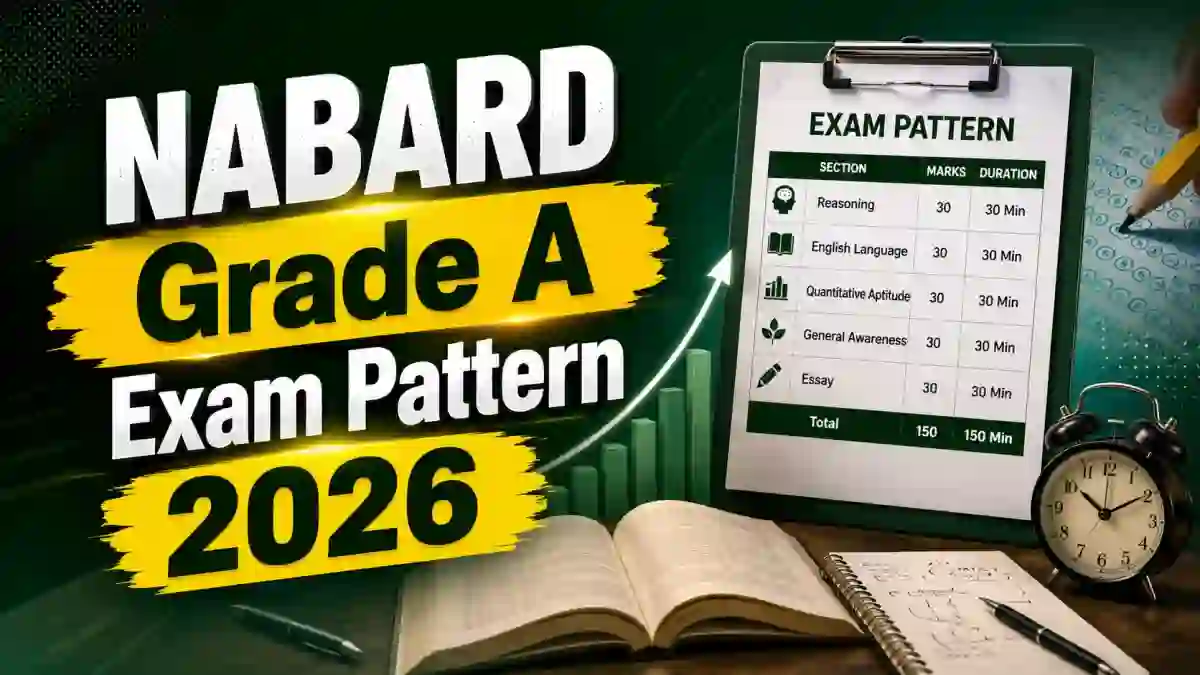 NABARD Grade A Syllabus 2026 - Check Prelims & Mains Exam Pattern