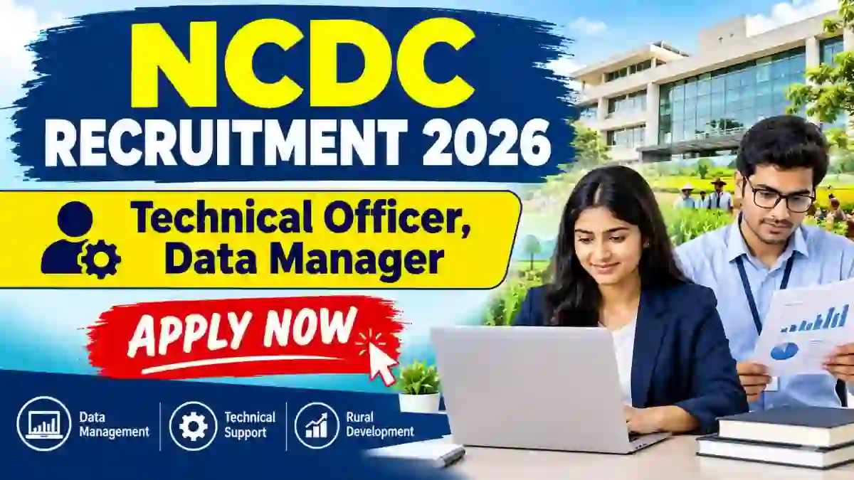 NCDC Recruitment 2026 - Apply Online for 16 Technical Officer, data Manager and More Posts NCDC Recruitment 2026 - Apply Online for 16 Technical Officer, data Manager and More Posts