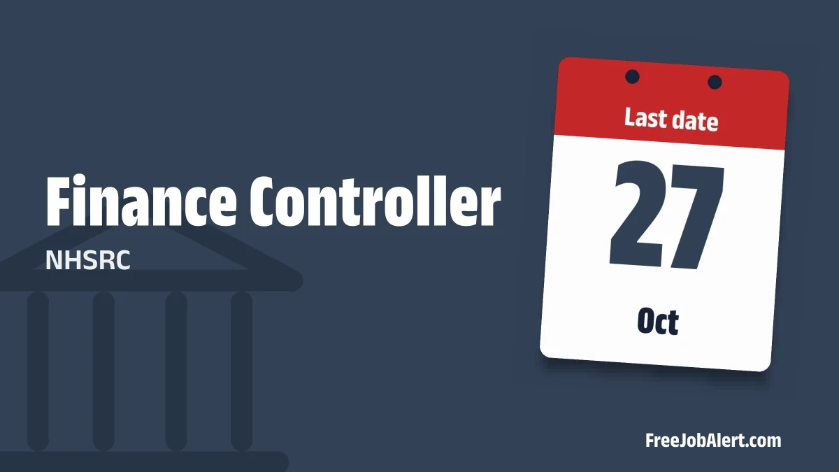 NHSRC Finance Controller Recruitment 2026 – Apply Online NHSRC Finance Controller Recruitment 2026 – Apply Online