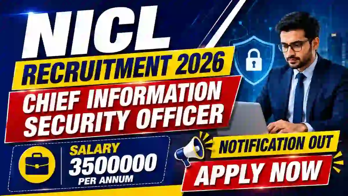 NICL CISO Recruitment 2026 - Apply Online