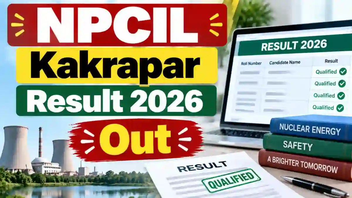 NPCIL Kakrapar Result 2026 - Check Merit List, Cut Off & Selected Candidates List NPCIL Kakrapar Result 2026 - Check Merit List, Cut Off & Selected Candidates List
