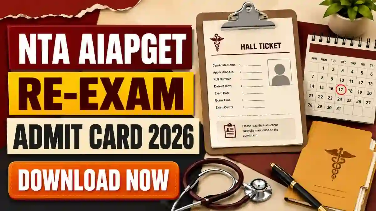 NTA AIAPGET Admit Card 2026 & Re-Exam Admit Card - Download Link, Exam City Slip NTA AIAPGET Admit Card 2026 & Re-Exam Admit Card - Download Link, Exam City Slip