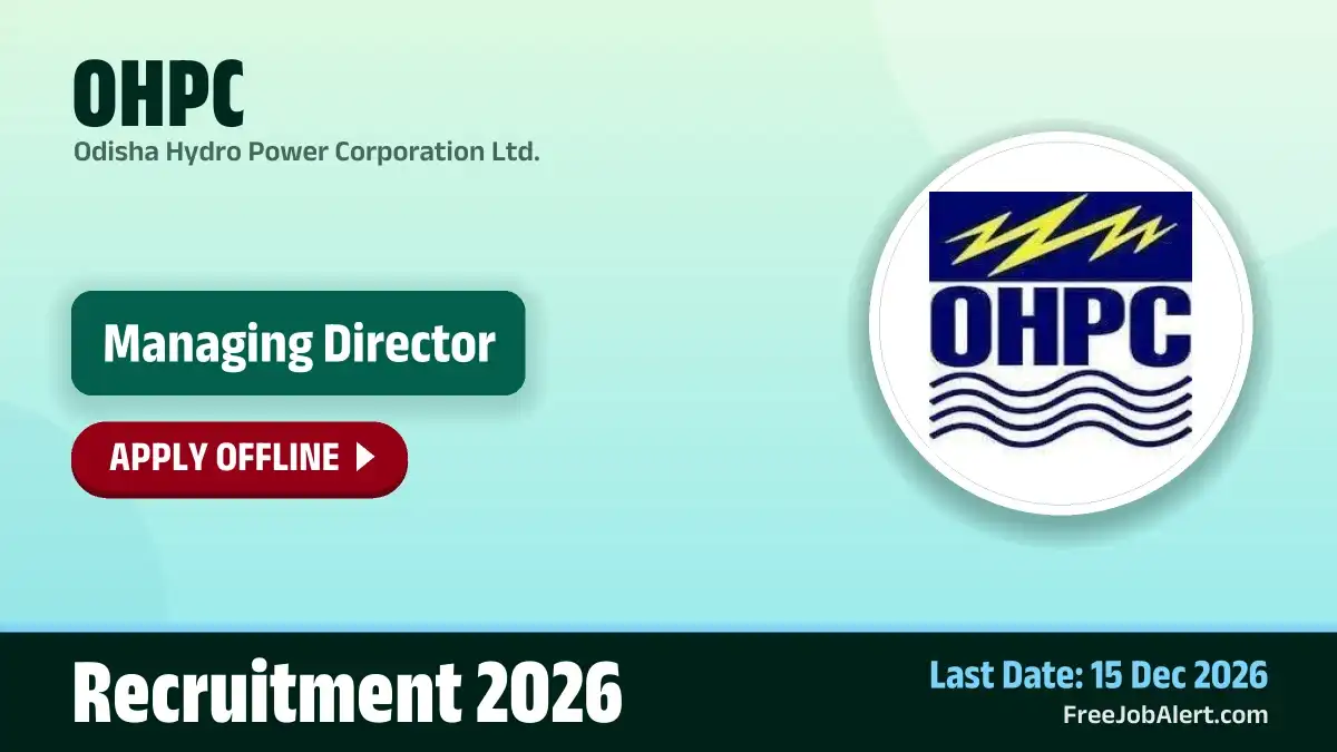OHPC Managing Director Recruitment 2026 – Apply Offline OHPC Managing Director Recruitment 2026 – Apply Offline