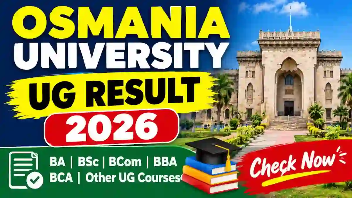Osmania University UG Results 2026 Out - Check Result Online @ osmania.ac.in Osmania University UG Results 2026 Out - Check Result Online @ osmania.ac.in