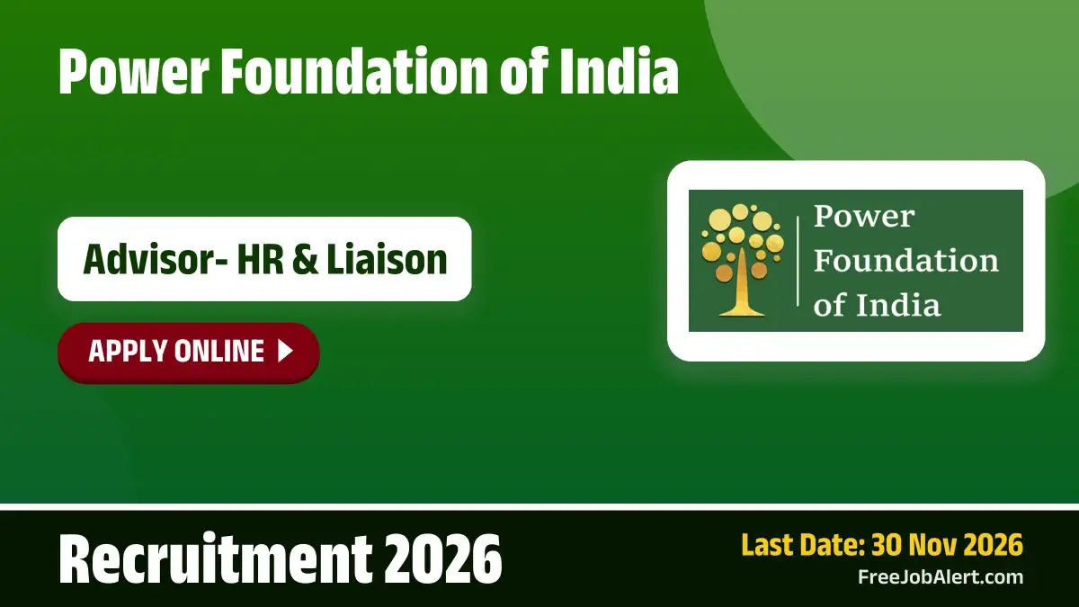 PFI Advisor- HR & Liaison Recruitment 2026 – Apply Online PFI Advisor- HR & Liaison Recruitment 2026 – Apply Online