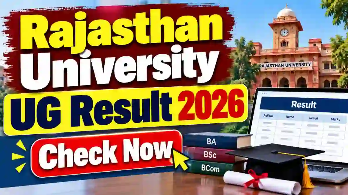 Rajasthan University Result 2026 - Check UG Revaluation Results