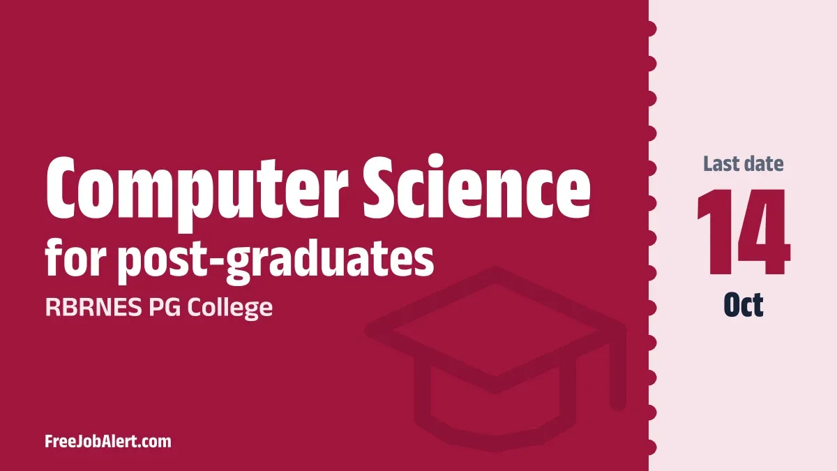 RBRNES PG College Computer Science Faculty Recruitment 2026 – Apply Offline RBRNES PG College Computer Science Faculty Recruitment 2026 – Apply Offline
