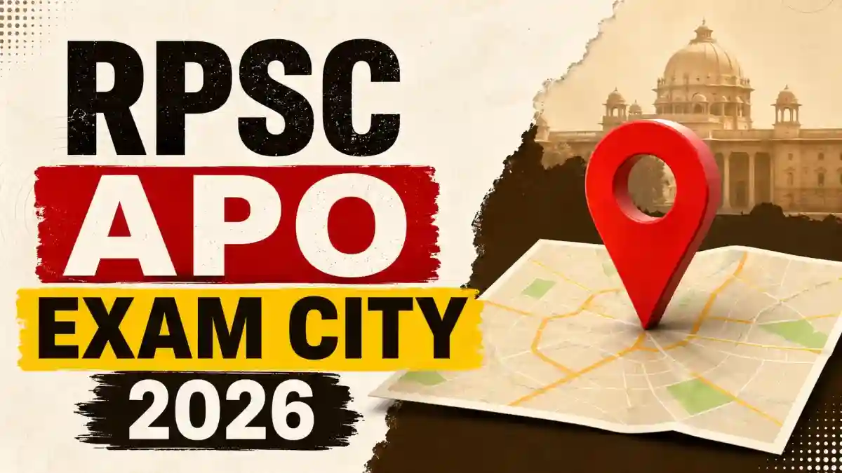 RPSC APO Exam City 2026 - Download City Intimation Slip for Assistant Prosecution Officer Posts RPSC APO Exam City 2026 - Download City Intimation Slip for Assistant Prosecution Officer Posts