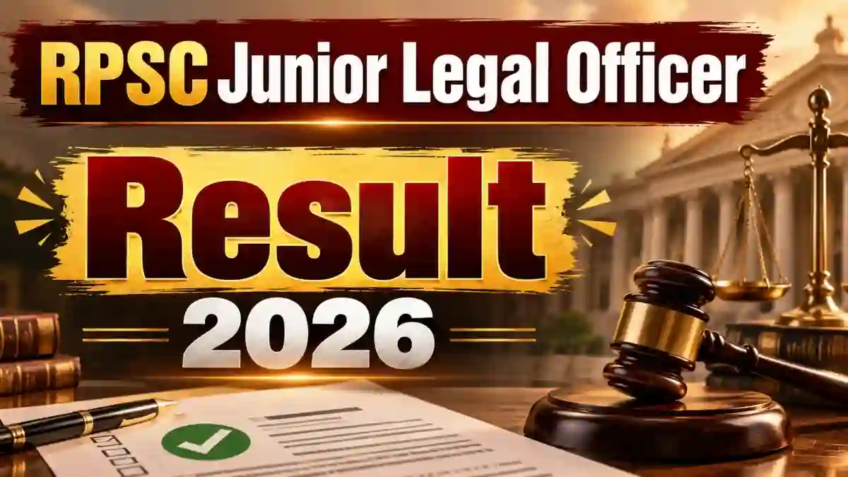 RPSC Junior Legal Officer Result 2026 Out - Direct Link to Check Result at rpsc.rajasthan.gov.in