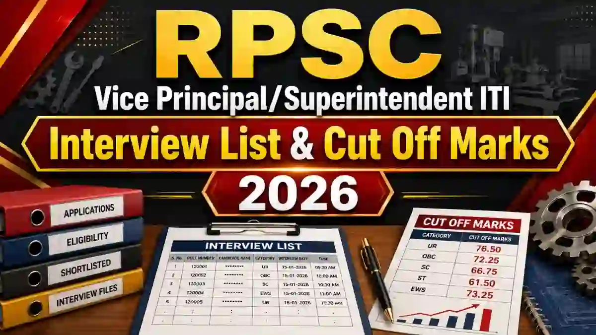 RPSC Superintendent Result 2026 - Check Interview List & Cut Off Marks at rpsc.rajasthan.gov.in RPSC Superintendent Result 2026 - Check Interview List & Cut Off Marks at rpsc.rajasthan.gov.in