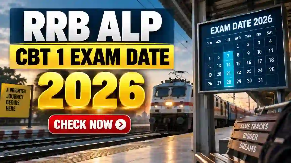 RRB ALP CBT 1 Exam Date 2026 Out - Check CEN 01/2026 Schedule PDF at indianrailways.gov.in