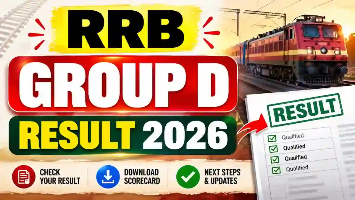 RRB Group D Result 2026 (CEN 09/2025) - Expected Date, Scorecard, Merit List and Cut Off RRB Group D Result 2026 (CEN 09/2025) - Expected Date, Scorecard, Merit List and Cut Off