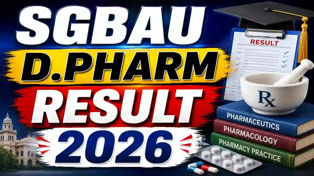 SGBAU Pharm.D Result 2026 Out - Check 3rd Year Reval Result at sgbau.ucanapply.com SGBAU Pharm.D Result 2026 Out - Check 3rd Year Reval Result at sgbau.ucanapply.com