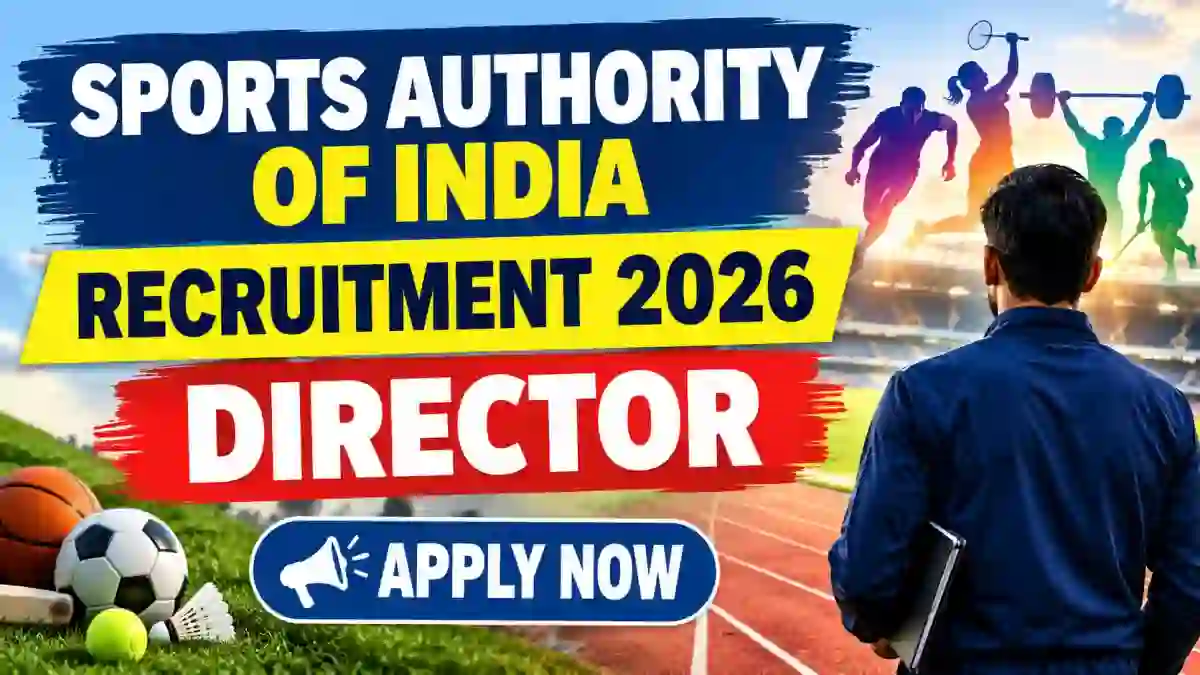 Sports Authority of India Director Recruitment 2026 - Apply Offline