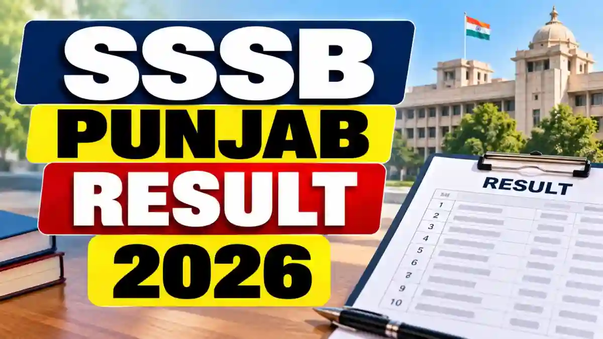 SSSB Punjab Result 2026 Out - Download Warder & Matron Result at sssb.punjab.gov.in
