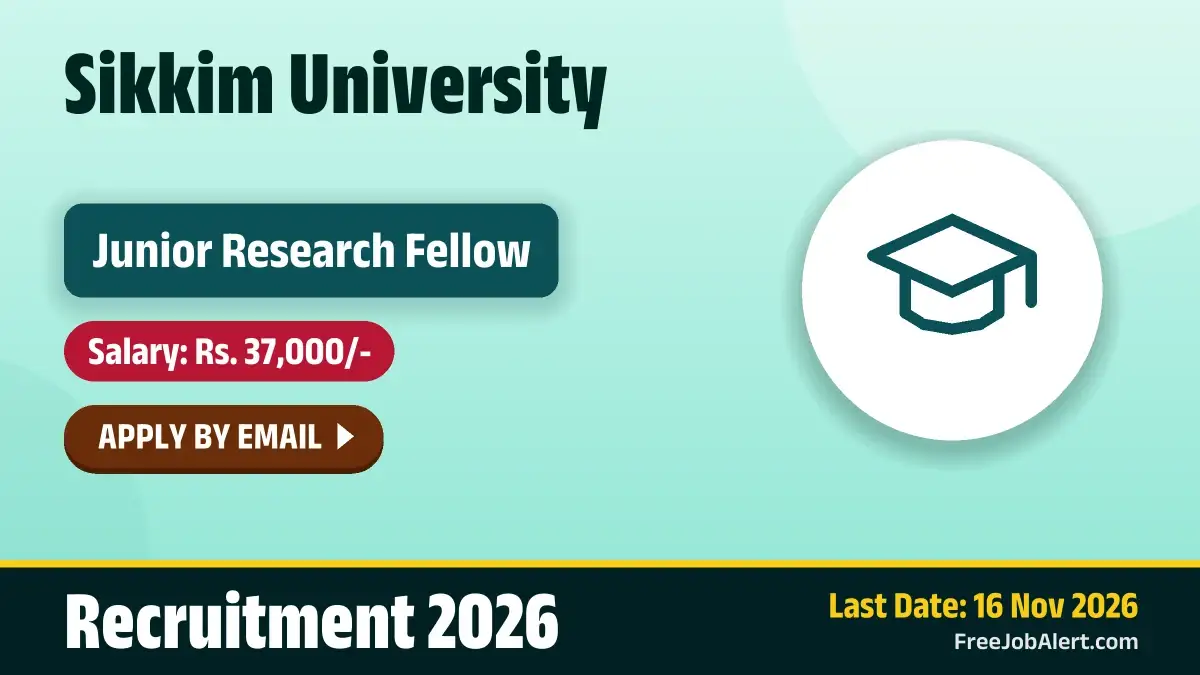 SU Junior Research Fellow Recruitment 2026 – Apply Online SU Junior Research Fellow Recruitment 2026 – Apply Online