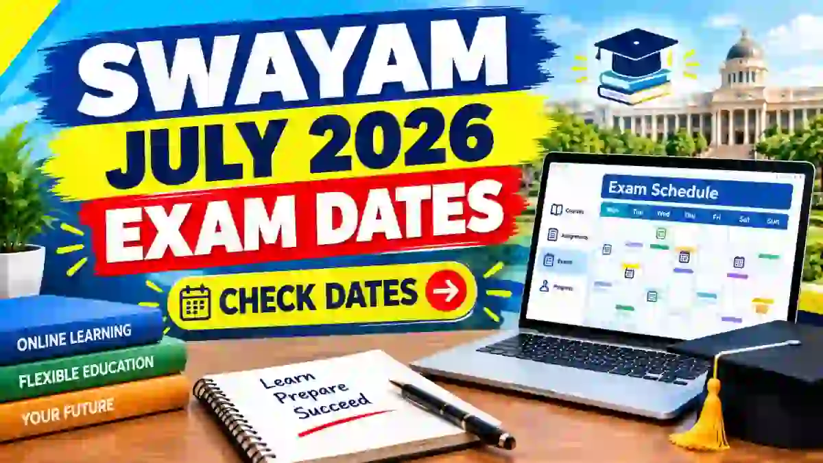 SWAYAM July 2026 Exam Date Announced - Check SWAYAM Schedule Online @ swayam.gov.in SWAYAM July 2026 Exam Date Announced - Check SWAYAM Schedule Online @ swayam.gov.in