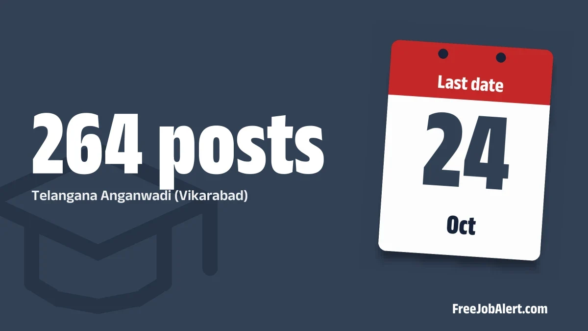 Telangana Anganwadi (Vikarabad) Recruitment 2026 – Apply Online for 264 Anganwadi Teacher & Helper Posts Telangana Anganwadi (Vikarabad) Recruitment 2026 – Apply Online for 264 Anganwadi Teacher & Helper Posts