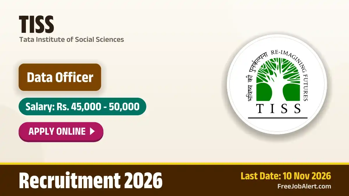 TISS Data Officer Recruitment 2026 – Apply Online