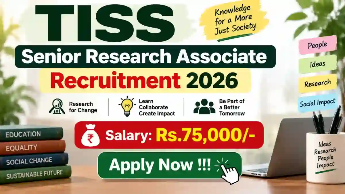 TISS Senior Research Associate Recruitment 2026 - Apply Online
