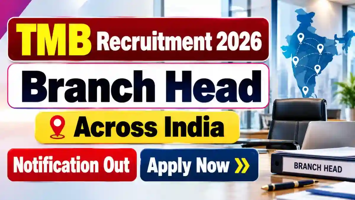 TMB Branch Head Recruitment 2026 - Apply Online