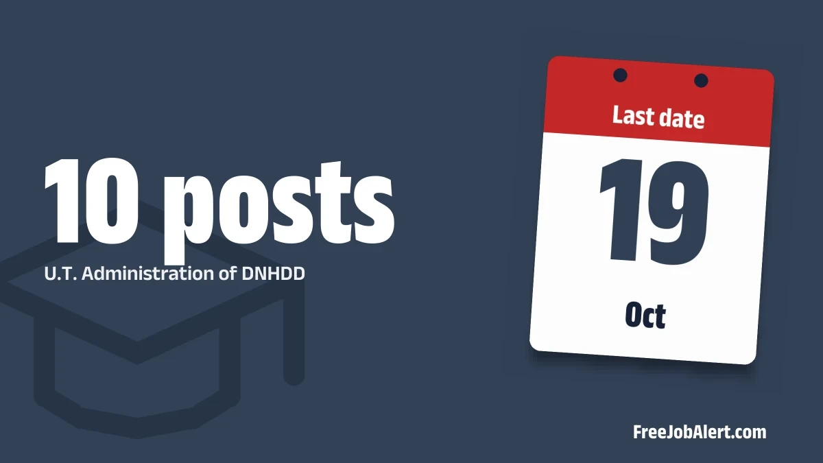 U.T. Administration of DNHDD Recruitment 2026 – Apply Offline for 10 Chowkidar, Teacher and More Posts