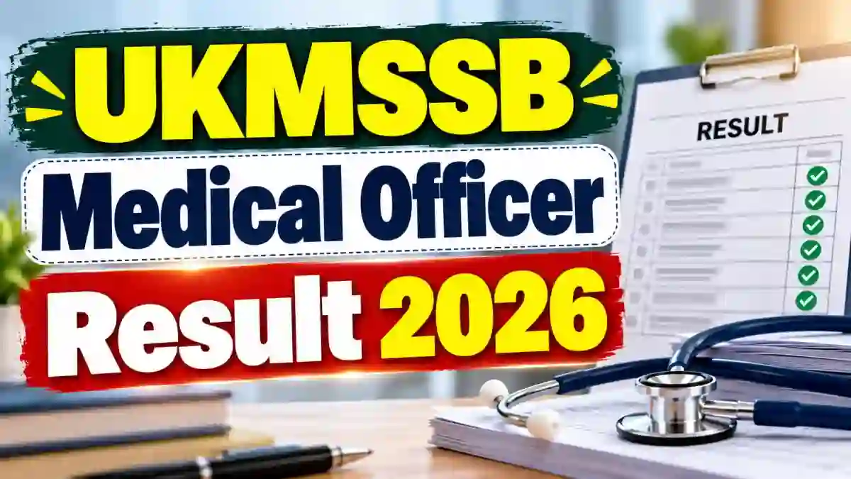 UKMSSB Medical Officer Result 2026 Out - Check Selected Candidates List, Category-wise Cut-Off Marks UKMSSB Medical Officer Result 2026 Out - Check Selected Candidates List, Category-wise Cut-Off Marks