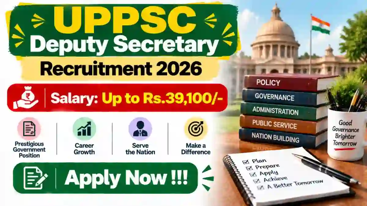 UPPSC Deputy Secretary Recruitment 2026 - Apply Online UPPSC Deputy Secretary Recruitment 2026 - Apply Online