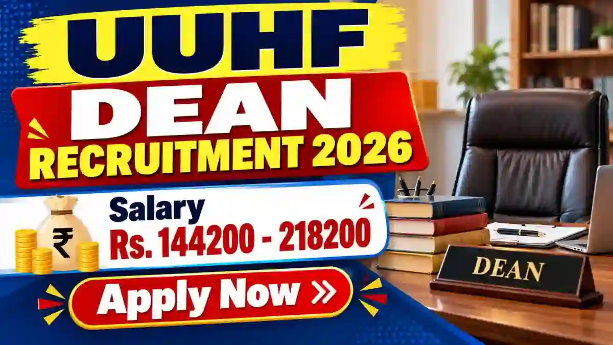 UUHF Dean Recruitment 2026 - Apply Offline UUHF Dean Recruitment 2026 - Apply Offline