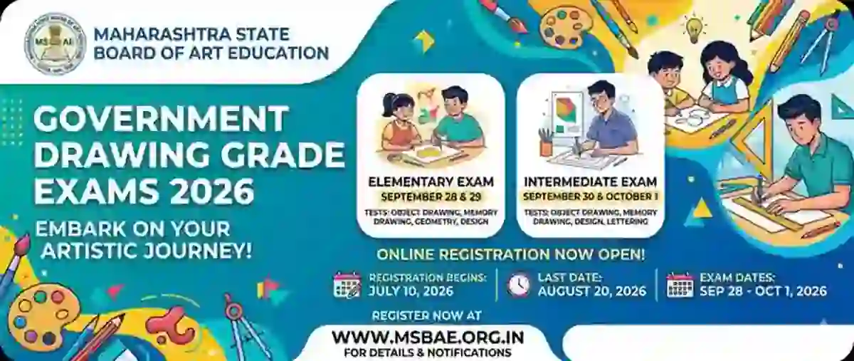 Government Drawing Grade (Elementary and Intermediate) Examinations 2026