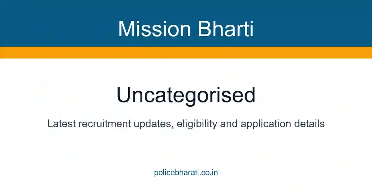 Uncategorised | Mission Bharti Uncategorised | Mission Bharti