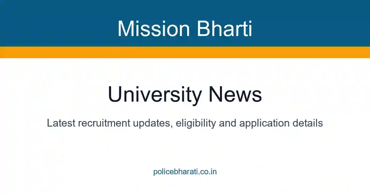 University News | Mission Bharti